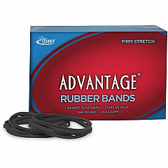 Alliance Rubber Advantage Classic Black Size: #33 - 3.5" Length x 0.1" Width - Stretchable, Reusable, Durable, Elastic, Strong - Rubber - Classic Black - 1 Box (57335)