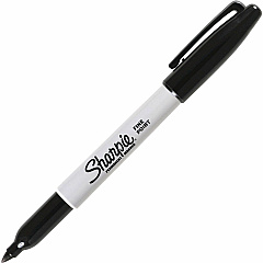 Sharpie Permanent Marker Black Ink - Alcohol Based - Classroom, Home, Office, Art, General Purpose - 1 Each (30001BEA)