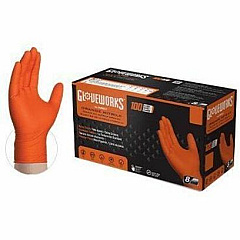 GloveWorks by AMMEX Gloveworks Industrial RDT Powder-Free Nitrile Gloves (GWON49100)