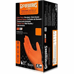 GloveWorks by AMMEX Gloveworks Industrial RDT Powder-Free Nitrile Gloves (GWON42100)