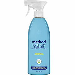 Method Bathroom Cleaner Spray For Bathroom, Door, Tile, Fixtures, Glass, Tub - Spray - 28 fl oz (0.9 quart) - Eucalyptus Mint, Citron, Lime Scent - Recommended For: Soap Scum Remover - No-rinse - Blue - 1 Each (369376)