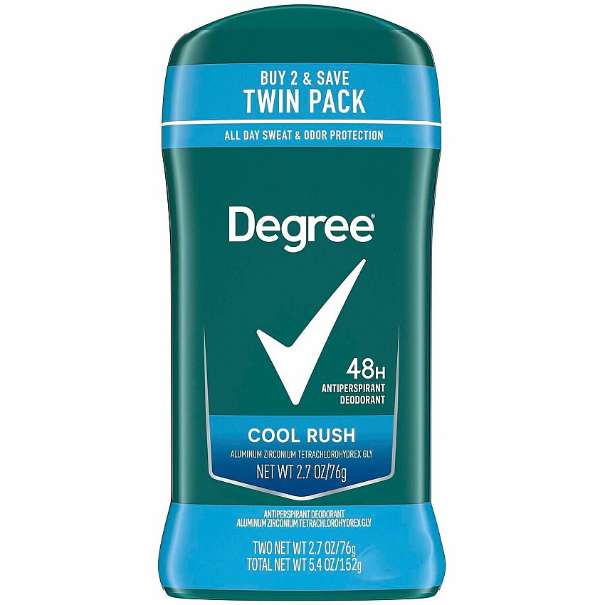 Degree Men Cool Rush Antiper. & Deodorant Arctic - 2 Day - 2 / Pack (02670)