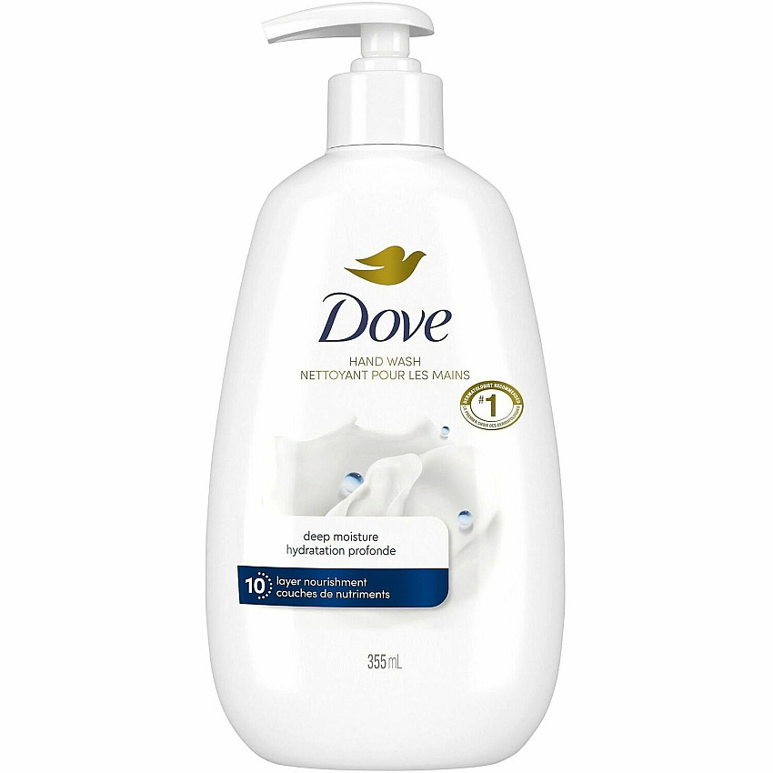 Dove Advanced Care Deep Moisture Hand Wash Kill Germs, Bacteria Remover, Dirt Remover - Hand - Moisturizing - Antibacterial - White - 1 Each (104058)