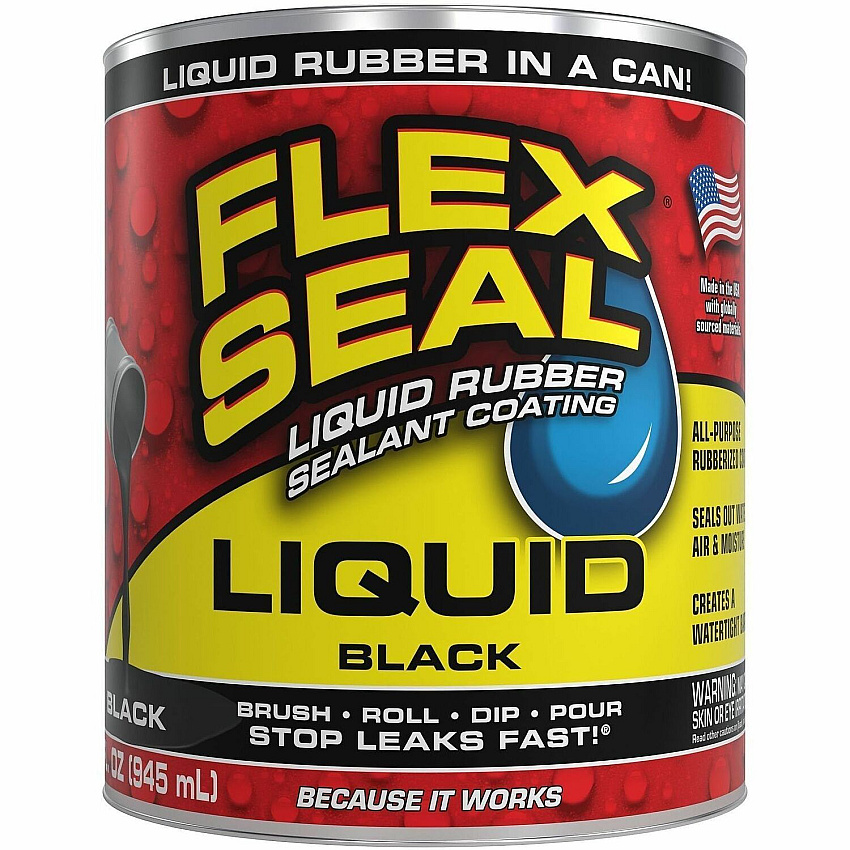 FLEX SEAL Sealant Synthetic Rubber - Black - 2 lb - 1 - 6 / Carton (LFSBLKR32)