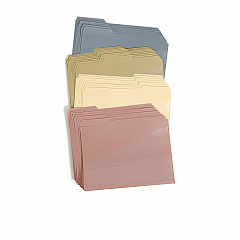 Smead 1/3 Tab Cut Letter Top Tab File Folder 8 1/2" x 11" - 225 Sheets Capacity - 1" Expansion - 1 Pocket - Top Tab Location - Assorted Tab Position - Poly - Assorted - Durable, Tear Resistant, Water Resistant, Front Pocket - 30 / Box (10543)
