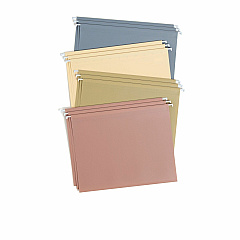 Smead 1/5 Tab Cut Letter Hanging Folder 8 1/2" x 11" - 100 Sheets Capacity - 1/2" Expansion - Assorted Tab Position - Poly, Plastic, Metal - Assorted - Durable, Tear Resistant, Water Resistant, Tab, Coated Rod Tip - 12 / Pack (10524)