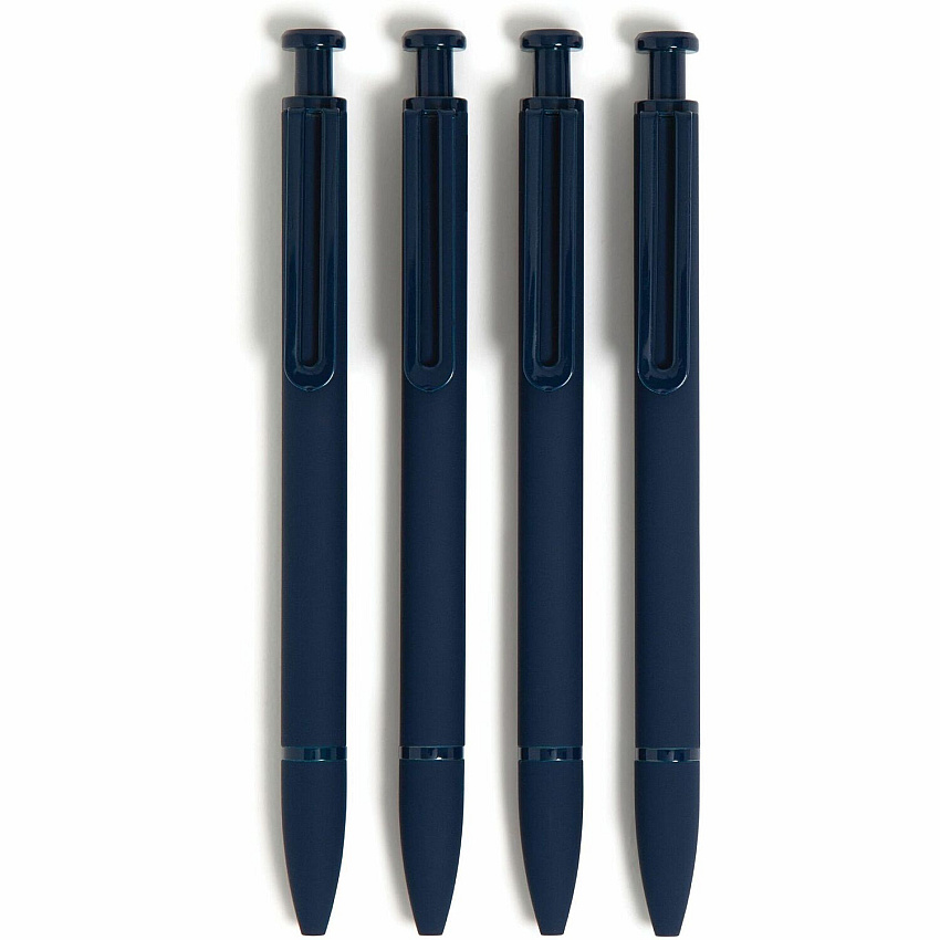 U Brands Monterey Retractable Ballpoint Pen 1 mm Bold Pen Point - Blue Ink - Midnight Blue Barrel - Writing, Home, School, Office - 1 Each (7129U0424)
