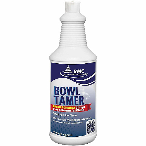 Rochester Midland RMC Tamed-Acid Toilet Bowl Cleaner For Multipurpose - Foam - 1.6 pH - Floral Scent - Recommended For: Scale Remover, Rust Remover - Descale - Blue Green - 6 / Carton (11811214)