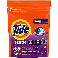 Tide PODS Laundry Detergent Pacs For Laundry, Clothes - Concentrate - Spring Meadow Scent - Recommended For: Stain Remover - Blue - 31 / Bag (93123)