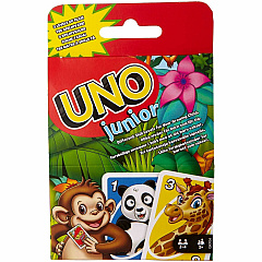 UNO Junior Card Game For Kids With Simple Rules & Animal Matching For 2-4 Player 45 Card(s) - Animal - Matching - 2 to 4 Players - 1 Each (GKF04) UNO Junior Card Game For Kids With Simple Rules & Animal Matching For 2-4 Player 45 Card(s) - Animal - Matching - 2 to 4 Players - 1 Each (GKF04)