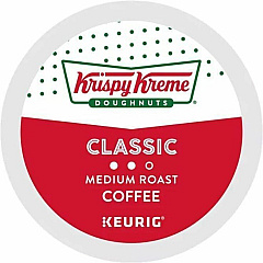 Krispy Kreme Doughnuts® K-Cup Classic Coffee Compatible with Keurig Brewer - Medium - 24 K-Cup - K-Cup - Classic - 4 / Carton (6110CT) Krispy Kreme Doughnuts® K-Cup Classic Coffee Compatible with Keurig Brewer - Medium - 24 K-Cup - K-Cup - Classic - 4 / Carton (6110CT)