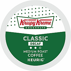 Krispy Kreme Doughnuts® K-Cup, Pod Classic Decaf Coffee Compatible with Keurig Brewer - Medium - 24 K-Cup - K-Cup, Pod - Classic - Decaffeinated - 4 / Carton (6111CT) Krispy Kreme Doughnuts® K-Cup, Pod Classic Decaf Coffee Compatible with Keurig Brewer - Medium - 24 K-Cup - K-Cup, Pod - Classic - Decaffeinated - 4 / Carton (6111CT)