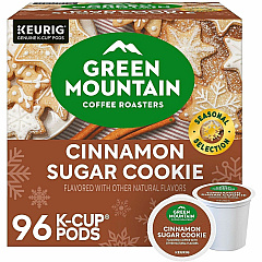 Green Mountain Coffee Roasters® K-Cup, Pod Cinnamon Sugar Cookie Coffee Compatible with Keurig K-Cup Brewer - Light - 24 K-Cup - K-Cup, Pod - Cinnamon Sugar Cookie - 4 / Carton (79742CT) Green Mountain Coffee Roasters® K-Cup, Pod Cinnamon Sugar Cookie Coffee Compatible with Keurig K-Cup Brewer - Light - 24 K-Cup - K-Cup, Pod - Cinnamon Sugar Cookie - 4 / Carton (79742CT)
