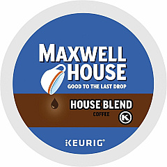 Maxwell House K-Cup House Blend Coffee Compatible with Keurig K-Cup Brewer - Medium - 24 K-Cup - K-Cup - House Blend, Arabica - 4 / Carton (8047CT) Maxwell House K-Cup House Blend Coffee Compatible with Keurig K-Cup Brewer - Medium - 24 K-Cup - K-Cup - House Blend, Arabica - 4 / Carton (8047CT)
