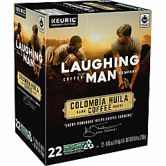 Laughing Man Coffee LAUGHING MAN K-Cup Colombia Huila Coffee Compatible with Keurig K-Cup Brewer - Dark - 22 K-Cup - K-Cup - Colombia Huila - Kosher - 4 / Carton (8337CT) Laughing Man Coffee LAUGHING MAN K-Cup Colombia Huila Coffee Compatible with Keurig K-Cup Brewer - Dark - 22 K-Cup - K-Cup - Colombia Huila - Kosher - 4 / Carton (8337CT)
