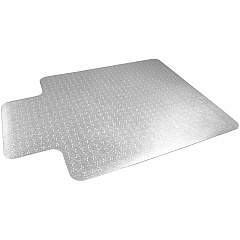 Floortex Cleartex TrYlok Chair Mat Carpeted Floor, Chair, Indoor, Low Pile - 53" Length x 45" Width - Lipped - Clear - 1 Each (NRCMFLVT0004) Floortex Cleartex TrYlok Chair Mat Carpeted Floor, Chair, Indoor, Low Pile - 53" Length x 45" Width - Lipped - Clear - 1 Each (NRCMFLVT0004)