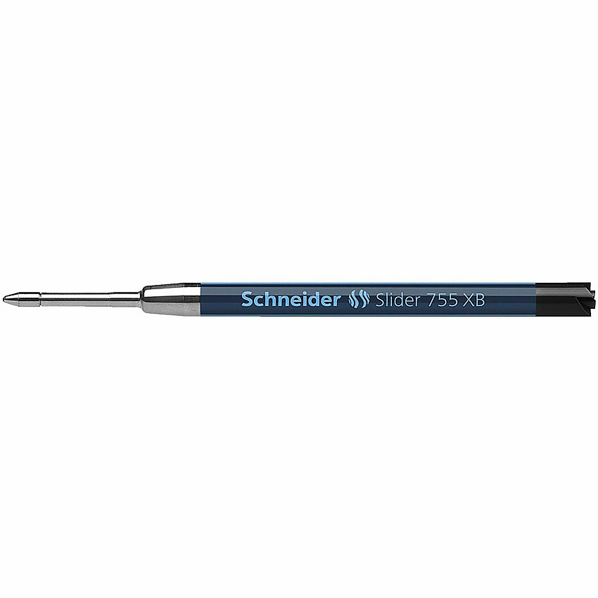 Rediform Schneider Slider 755 XB (ExtraBroad) Pen Refills 1.40 mm , Extra Broad Point - Black Ink - Water Proof, Quick-drying Ink, Smooth Writing, Wear Resistant, Stainless Steel Tip, Smudge Proof, Metal Tip, Smooth Gliding Ink, Smear Resistant -  (77341)