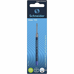 Rediform Schneider Slider 755 XB (ExtraBroad) Pen Refills 1.40 mm , Extra Broad Point - Blue Ink - Water Proof, Quick-drying Ink, Smooth Writing, Wear Resistant, Stainless Steel Tip, Smudge Proof, Metal Tip, Smooth Gliding Ink, Smear Resistant - 1 (77343) Rediform Schneider Slider 755 XB (ExtraBroad) Pen Refills 1.40 mm , Extra Broad Point - Blue Ink - Water Proof, Quick-drying Ink, Smooth Writing, Wear Resistant, Stainless Steel Tip, Smudge Proof, Metal Tip, Smooth Gliding Ink, Smear Resistant - 1 (77343)