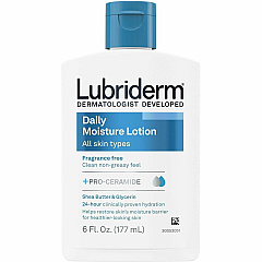 Lubriderm Daily Moisture Skin Lotion Lotion - 6 fl oz - For Normal, Dry Skin - Applicable on Body, Face - Skin - Moisturising, Fragrance-free, Non-greasy, Absorbs Quickly, Paraben-free, Phthalates-free, Dye-free Flip Top Dispenser - 12 / Carton (48826CT) Lubriderm Daily Moisture Skin Lotion Lotion - 6 fl oz - For Normal, Dry Skin - Applicable on Body, Face - Skin - Moisturising, Fragrance-free, Non-greasy, Absorbs Quickly, Paraben-free, Phthalates-free, Dye-free Flip Top Dispenser - 12 / Carton (48826CT)