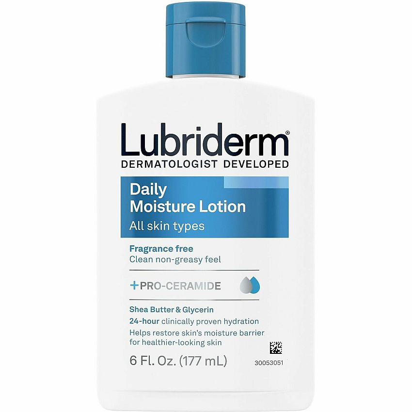 Lubriderm Daily Moisture Skin Lotion Lotion - 6 fl oz - For Normal, Dry Skin - Applicable on Body, Face - Skin - Moisturising, Fragrance-free, Non-greasy, Absorbs Quickly, Paraben-free, Phthalates-free, Dye-free Flip Top Dispenser - 12 / Carton (48826CT)