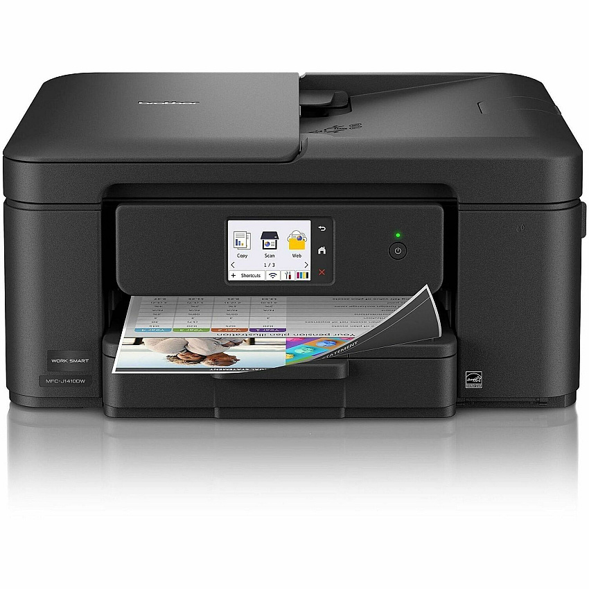 Brother Work Smart MFC-J1410DW Wired & Wireless Inkjet Multifunction Printer - Color - Black