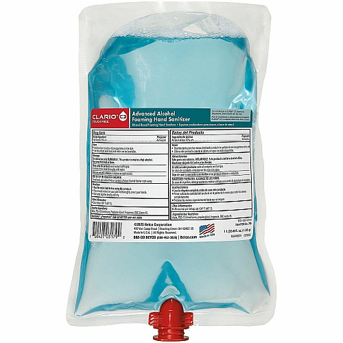 Betco Advanced Hand Sanitizer Foam Refill Citrus Scent - 1.06 quart - Kill Germs - Hand, Skin - Moisturizing - Light Blue - Non-sticky, Residue-free, Non-drying, Anti-irritant - 6 / Carton (795H200CT)