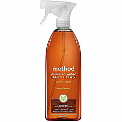 Method Daily Wood Cleaner For Multi Surface - Spray - 28 fl oz (0.9 quart) - Almond Scent - Recommended For: Grease Remover, Grime Remover, Dust Remover, Dirt Remover - Cruelty-free - Clear - 1 Each (317943)