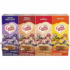 Coffee-mate Coffee mate Liquid Creamer Singles Original, Hazelnut, Italian Sweet Creme, Vanilla Caramel Flavor - 1 Serving - 1 Carton (40283) Coffee-mate Coffee mate Liquid Creamer Singles Original, Hazelnut, Italian Sweet Creme, Vanilla Caramel Flavor - 1 Serving - 1 Carton (40283)
