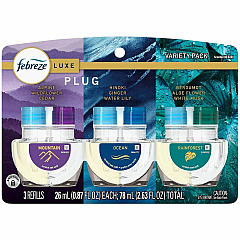 Febreze FadeDefy PLUG Air Freshener 2.63 oz - Mountain, Ocean, Rainforest - 50 Day - Odor Neutralizer - 3 / Pack (16249) Febreze FadeDefy PLUG Air Freshener 2.63 oz - Mountain, Ocean, Rainforest - 50 Day - Odor Neutralizer - 3 / Pack (16249)