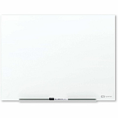Quartet InvisaMount Anti-Glare Dry-Erase Board 48" (4 ft) Width x 36" (3 ft) Height - White Glass Surface - Magnetic - Anti-glare, Non-absorbent, Stain Resistant, Ghost Resistant, Scratch Resistant, Dent Resistant - 1 Each (Q14735F01IMW)