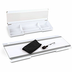 Quartet Flip-Top Glass Dry-Erase Desktop Pad 18" (1.5 ft) Width x 6" (0.5 ft) Height - White Glass Surface - Desktop - Non-absorbent, Stain Resistant, Ghost Resistant, Scratch Resistant, Dent Resistant - 1 Each (Q090F04) Quartet Flip-Top Glass Dry-Erase Desktop Pad 18" (1.5 ft) Width x 6" (0.5 ft) Height - White Glass Surface - Desktop - Non-absorbent, Stain Resistant, Ghost Resistant, Scratch Resistant, Dent Resistant - 1 Each (Q090F04)