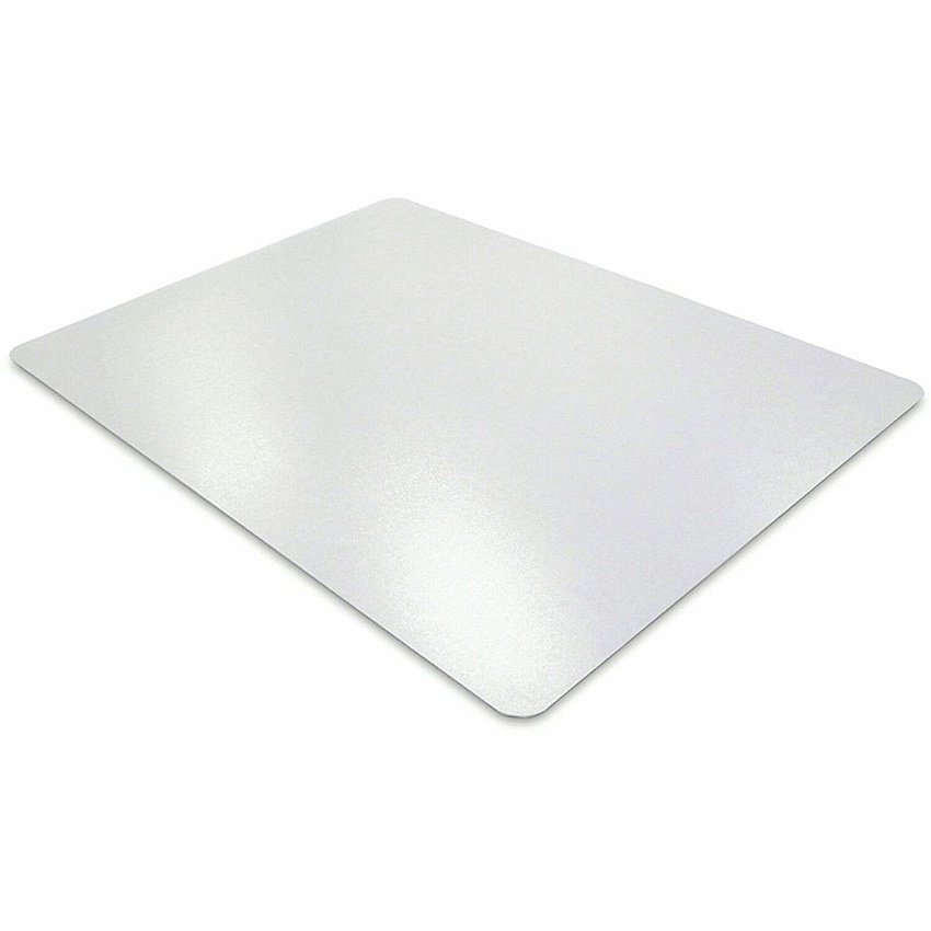Floortex Unomat Chair Mat Chair, Hard Floor, Low Pile, Carpet, Office, Home - 60" Length x 48" Width x 0.650" Thickness - Rectangular - Polyester, Polymer - Clear - 1 Each (NRCMFLPD0002)