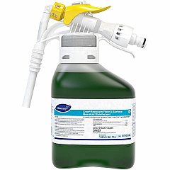 Diversey Crew Restroom Floor & Surface Non-Acid Disinfectant For Multi Surface, Multipurpose - Concentrate - Liquid - 50.7 fl oz (1.6 quart) - 6 to 8 pH - Fresh Scent - Deodorize, Disinfectant, Rinse-free, Virucidal, Mildewstatic - Green - 2 / (101105996)