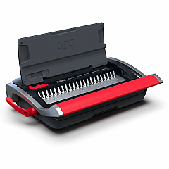 GBC CB15 CombBind Punch/Bind Machine CombBind - 150 Sheet(s) Bind - 15 Punch - 3.5" Height x 18.1" Width x 11.5" Depth - Black, Red - 1 Each (200023) GBC CB15 CombBind Punch/Bind Machine CombBind - 150 Sheet(s) Bind - 15 Punch - 3.5" Height x 18.1" Width x 11.5" Depth - Black, Red - 1 Each (200023)