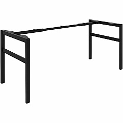 Lorell Table Base Powder Coated H-shaped, Black Base - 28.50" Height x 71.60" Width x 29.10" Depth - Metal Base Material - 1 Each (LLR16281)