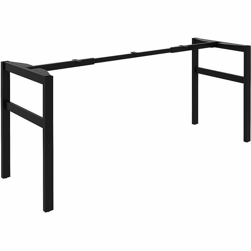 Lorell Table Base Powder Coated H-shaped, Black Base - 28.50" Height x 71.60" Width x 23.20" Depth - Metal Base Material - 1 Each (LLR16280)