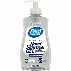 Dial Professional Hand Sanitizer Gel Fragrance-free Scent - 11 fl oz - Pump Dispenser - Bacteria Remover - Hand - Moisturizing - Clear - Dye-free - 12 / Carton (35482CT) Dial Professional Hand Sanitizer Gel Fragrance-free Scent - 11 fl oz - Pump Dispenser - Bacteria Remover - Hand - Moisturizing - Clear - Dye-free - 12 / Carton (35482CT)