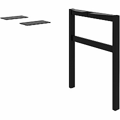 Lorell Adjustable Table Leg Bases & Returns Assembly Required - Black - 1 Each (LLR16282) Lorell Adjustable Table Leg Bases & Returns Assembly Required - Black - 1 Each (LLR16282)