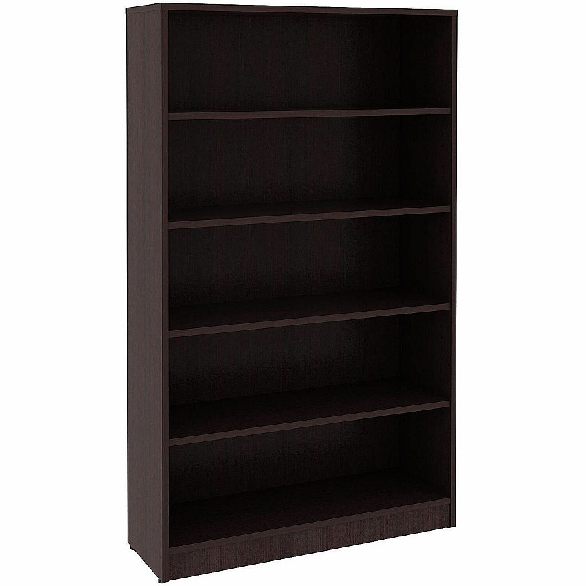 Lorell Essentials Espresso Laminate Bookcase 36" Width x 12" Depth x 60" Height - 5 x Shelf(ves) - 375 lb Load Capacity - Sturdy, Adjustable Shelf, Square Edge, Adjustable Feet - Espresso - Laminate - Assembly Required - 1 Each (LLR18250)