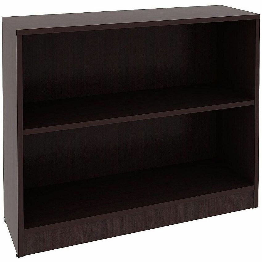 Lorell Essentials Espresso Laminate Bookcase 36" Width x 12" Depth x 30" Height - 2 x Shelf(ves) - 150 lb Load Capacity - Sturdy, Adjustable Shelf, Square Edge, Adjustable Feet - Espresso - Laminate - Assembly Required - 1 Each (LLR18249)