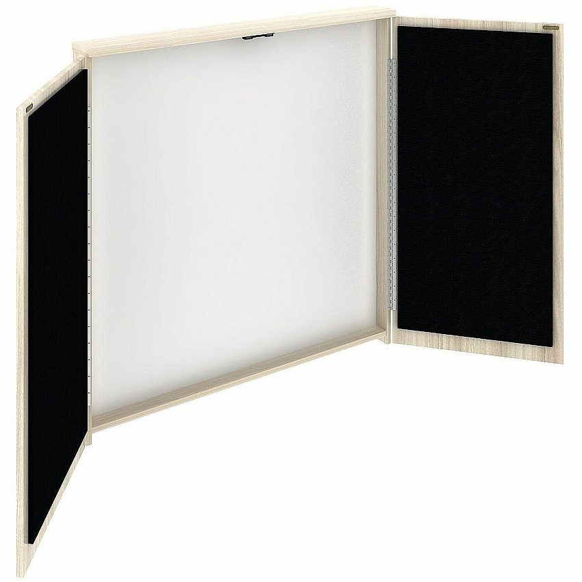 Lorell Dry-Erase Whiteboard Presentation Cabinet Melamine Surface - Hinged Door, Laminated, Door - Assembly Required - 1 Each (LLR66345)