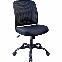 NuSparc Soho Mesh-Back Task Chair Fabric Seat Material - Mesh Back Material - Metal Frame Material - Black - 1 Each (FCH302MFNBK)
