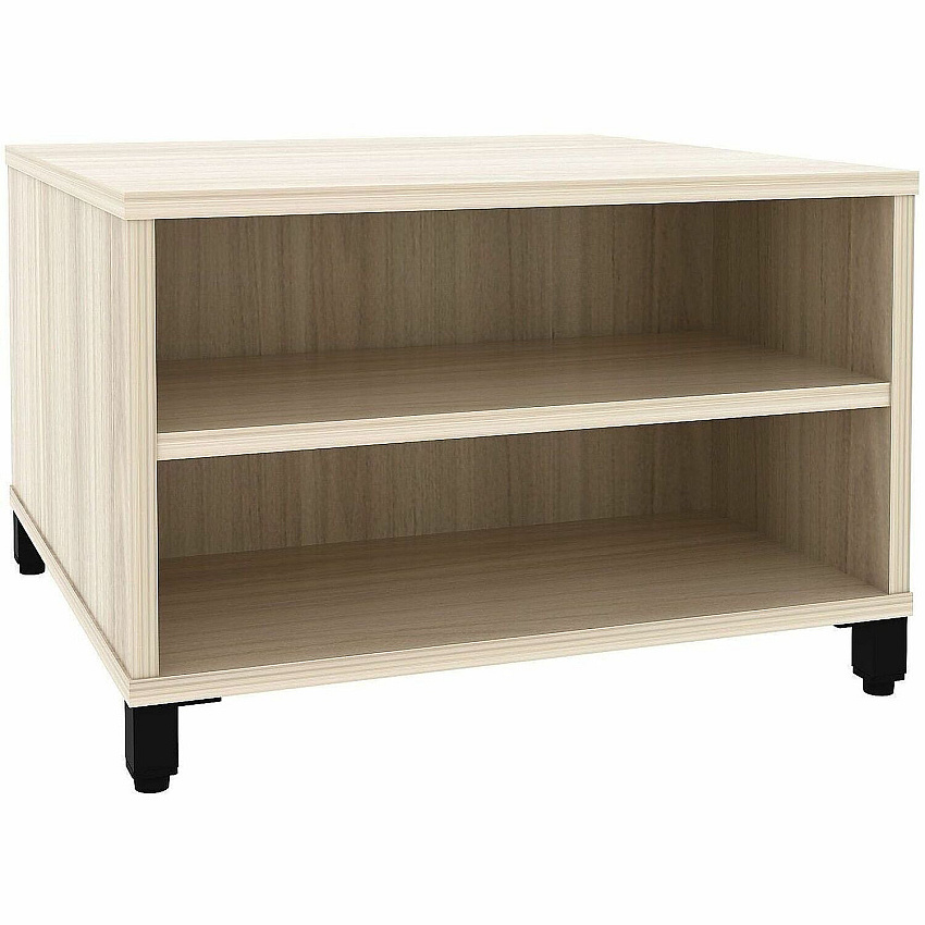 Lorell Modular Reception Table Square Top - Height Adjustable - 24" Table Top Width x 24" Table Top Depth - 20" Height - Reception, Coffee - Assembly Required - Laminated, Modern Elm - Laminate, Metal - 1 Each (LLR69205)