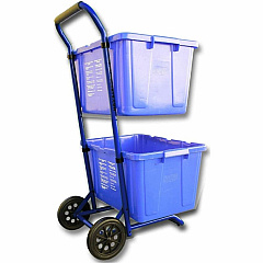 Five Star Products Recycling Cart for Bins 400 lb Load Capacity - Steel - Blue - 1 Each (001) Five Star Products Recycling Cart for Bins 400 lb Load Capacity - Steel - Blue - 1 Each (001)