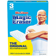 Mr. Clean Magic Erasers For Multipurpose, Multi Surface - Pad - Recommended For: Grime Remover, Dirt Remover, Permanent Marker Remover, Stain Remover, Scuff Mark Remover - Sturdy, Built-In Scrubber, Strong - Blue - 12 / Carton (79008CT) Mr. Clean Magic Erasers For Multipurpose, Multi Surface - Pad - Recommended For: Grime Remover, Dirt Remover, Permanent Marker Remover, Stain Remover, Scuff Mark Remover - Sturdy, Built-In Scrubber, Strong - Blue - 12 / Carton (79008CT)