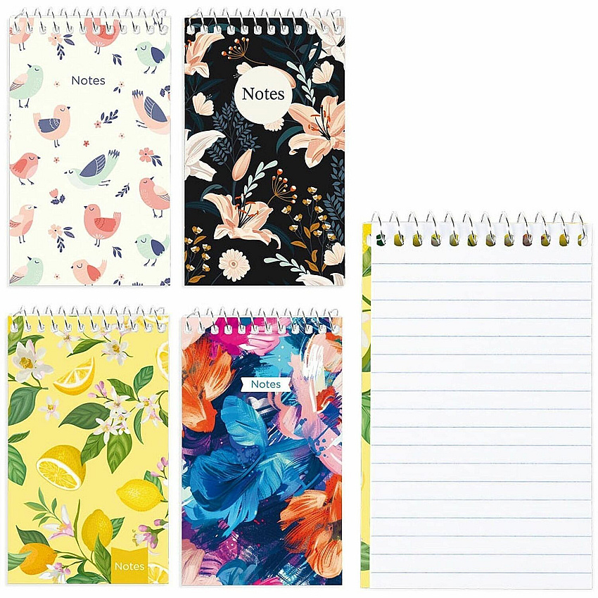 Rediform Xtreme White Memo Book 60 Sheets - Printed - Wire Bound - White Paper - Assorted Cover - Compact - 4 / Each (31160)