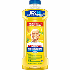 Mr. Clean All Purpose Cleaner, Cleaning Liquid, Lemon For Multi Surface, Multipurpose - Concentrate - Liquid - 64 fl oz (2 quart) - Fresh, Lemon Scent - Recommended For: Grease Remover, Grime Remover, Dirt Remover, Bacteria Remover - Long Lasting, (06894)