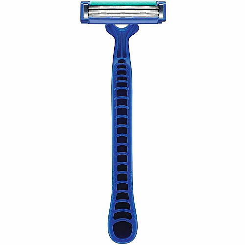 Gillette Shaving Razor Textured Handle - Blue - 1360 / Carton - Comfortable (03915)