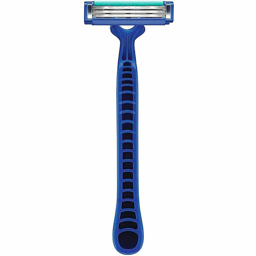 Gillette Shaving Razor Textured Handle - Blue - 1360 / Carton - Comfortable (03915)