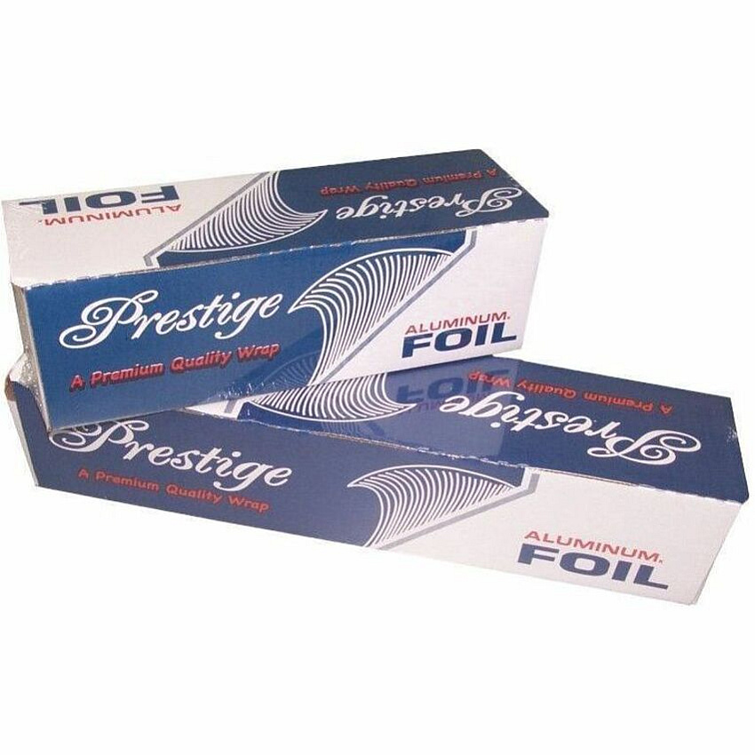 WP Prestige Cutterbox Foil 12" Width x 1000 ft Length - Aluminum Foil - Silver - 1 Each (221P)